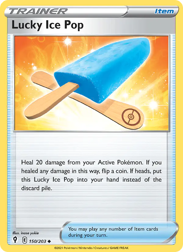 Carta Lucky Ice Pop 150/203 de Evolving Skies