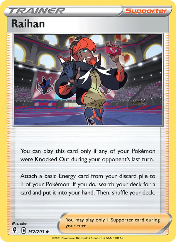 Carta Raihan 152/203 de Evolving Skies