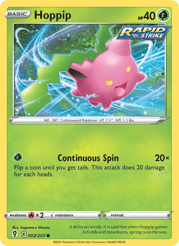 Carta Hoppip 002/203 de Evolving Skies