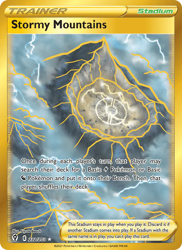 Carta Stormy Mountains 232/203 de Evolving Skies
