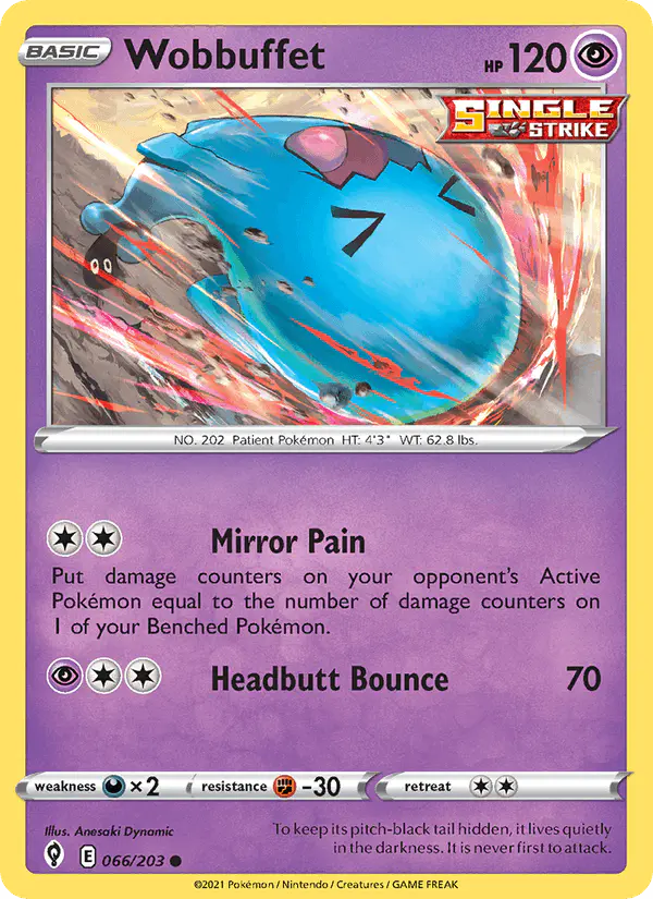 Carta Wobbuffet 066/203 de Evolving Skies