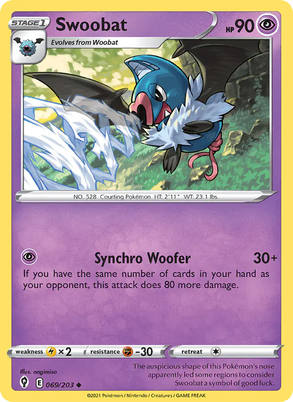 Carta Swoobat 069/203 de Evolving Skies