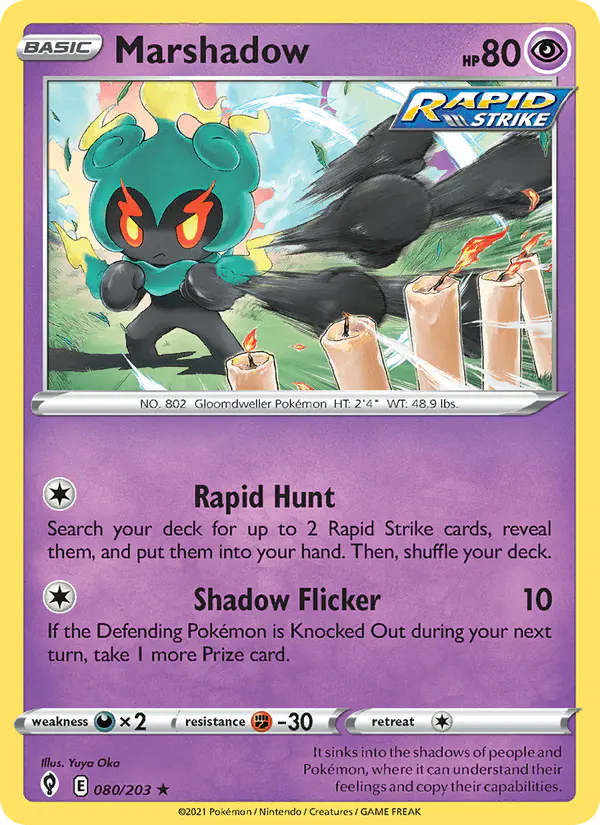 Carta Marshadow 080/203 de Evolving Skies