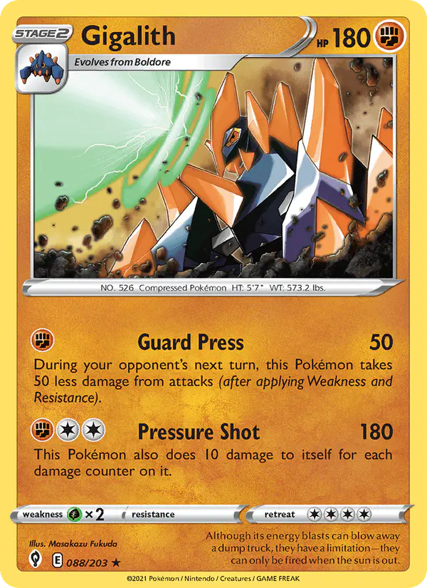 Carta Gigalith 088/203 de Evolving Skies