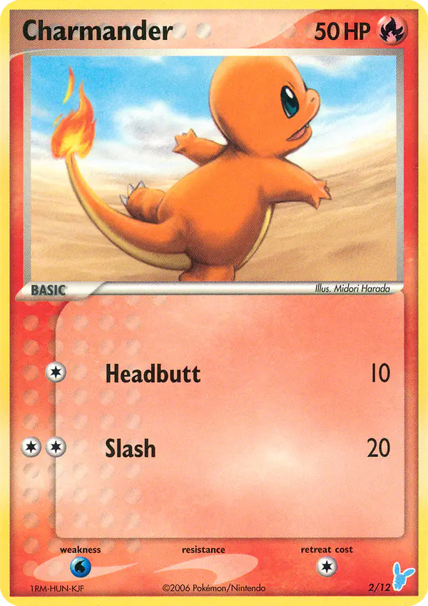 Carta Charmander 2/12 de EX trainer Kit 2 (Minun)