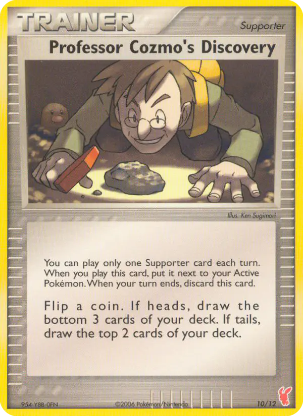 Carta Professor Cozmo's Discovery #10 de EX trainer Kit 2 (Plusle)