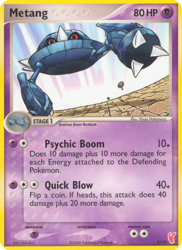 Carta Metang #5 de EX trainer Kit 2 (Plusle)