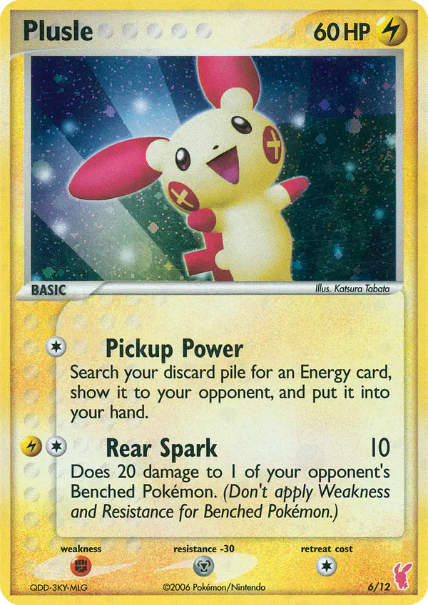 Carta Plusle #6 de EX trainer Kit 2 (Plusle)