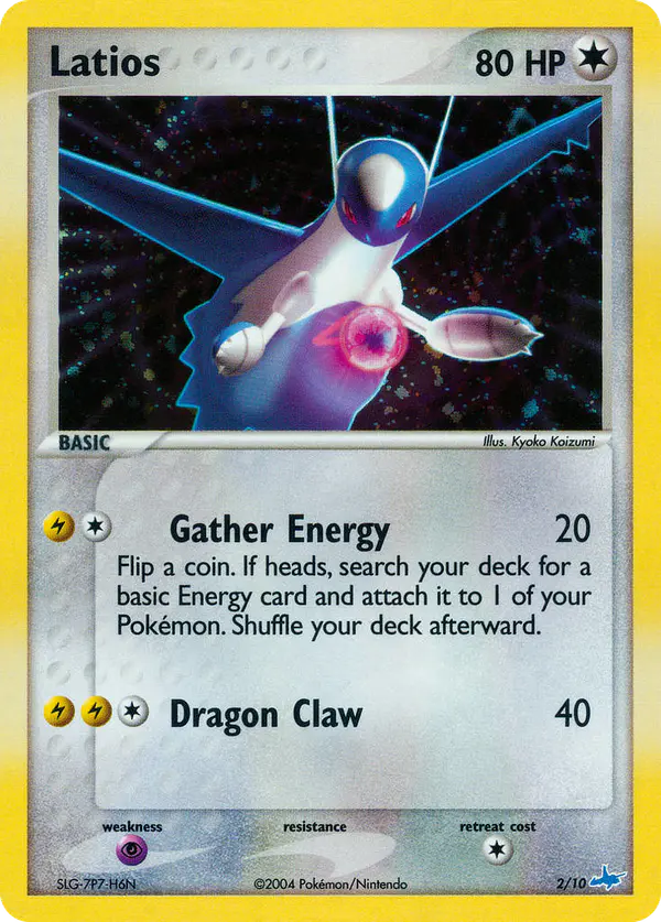 Carta Latios 2/10 de EX trainer Kit (Latios)
