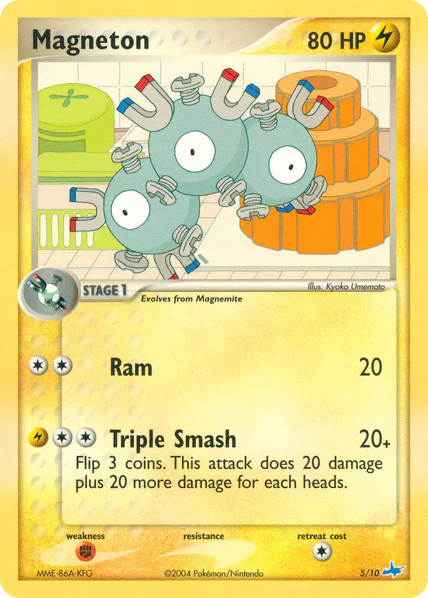 Carta Magneton 5/10 de EX trainer Kit (Latios)