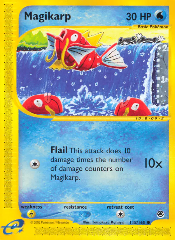 Carta Magikarp 118/165 de Expedition Base Set