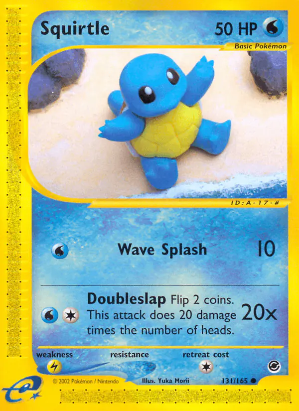 Carta Squirtle 131/165 de Expedition Base Set