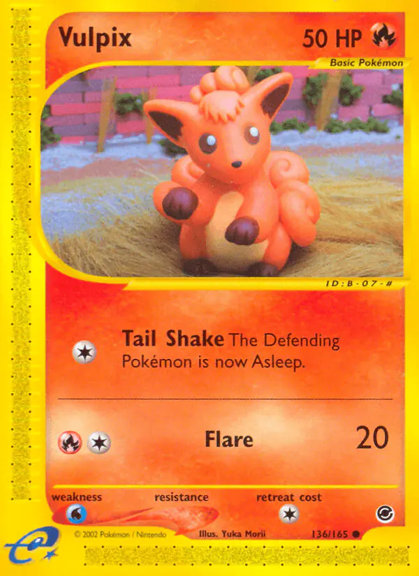 Carta Vulpix 136/165 de Expedition Base Set