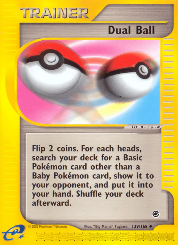 Carta Dual Ball 139/165 de Expedition Base Set