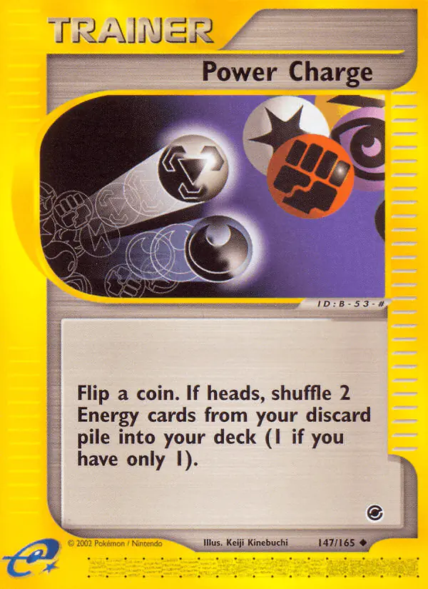 Carta Power Charge 147/165 de Expedition Base Set