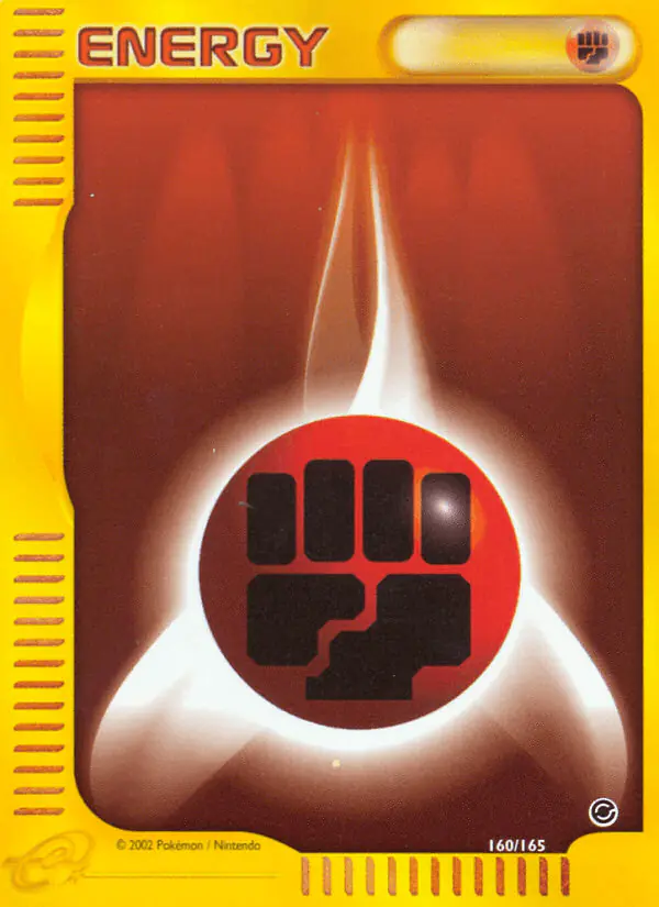 Carta Fighting Energy 160/165 de Expedition Base Set