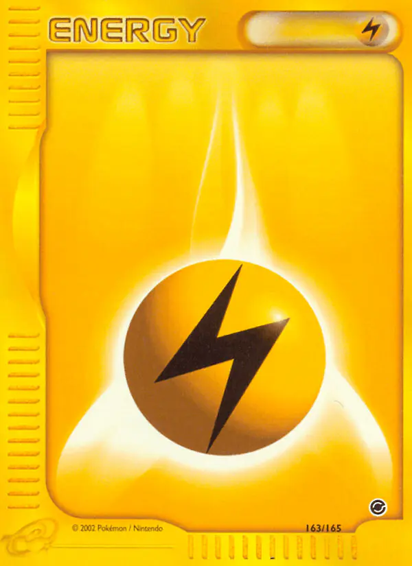 Carta Lightning Energy 163/165 de Expedition Base Set