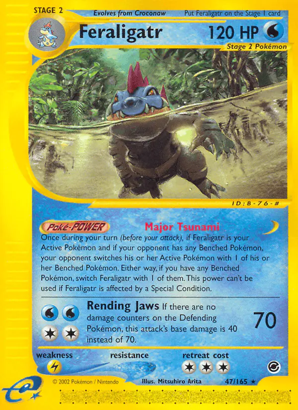 Carta Feraligatr 47/165 de Expedition Base Set