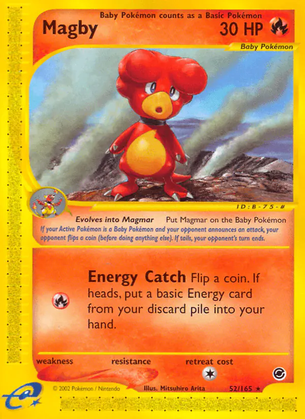 Carta Magby 52/165 de Expedition Base Set