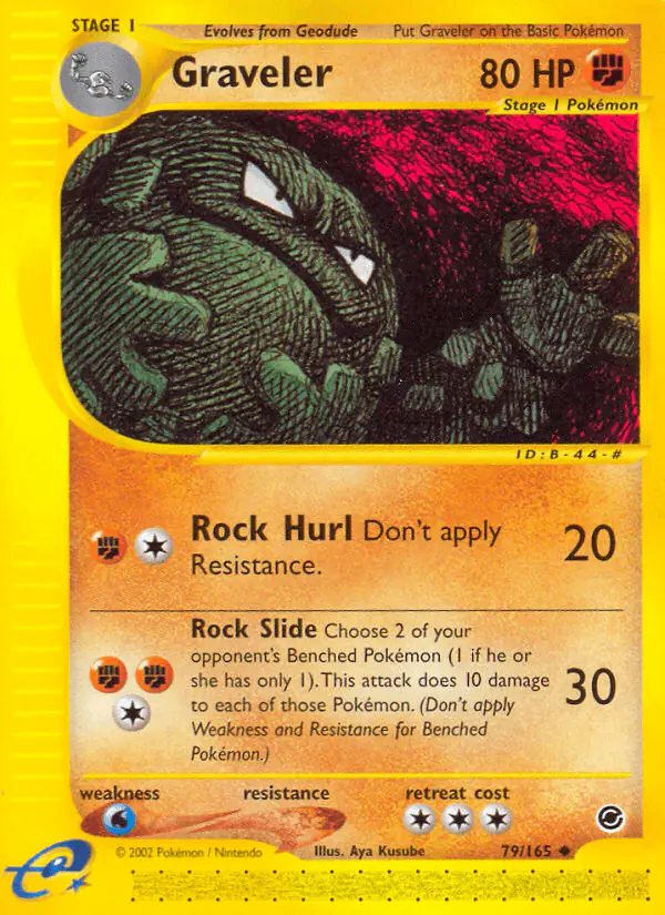 Carta Graveler 79/165 de Expedition Base Set