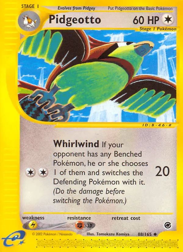 Carta Pidgeotto 88/165 de Expedition Base Set