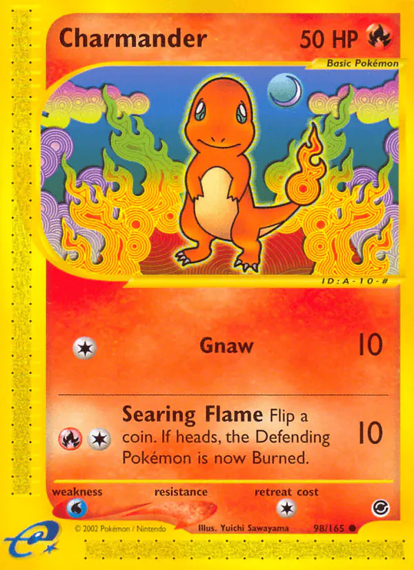Carta Charmander 98/165 de Expedition Base Set