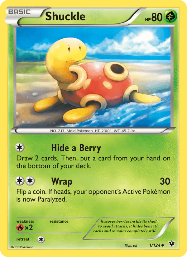 Carta Shuckle 1/124 de Fates Collide
