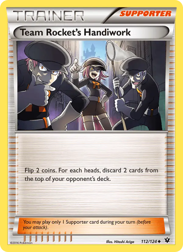 Carta Team Rocket's Handiwork 112/124 de Fates Collide