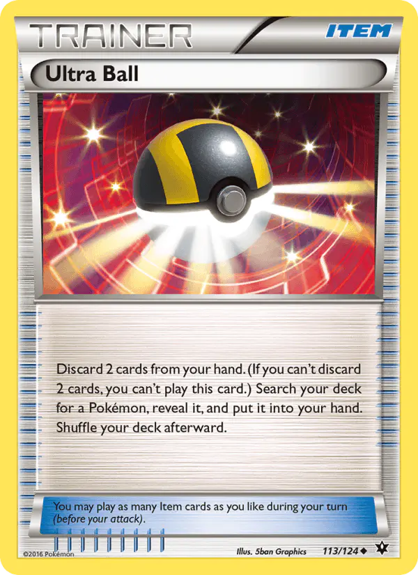 Carta Ultra Ball 113/124 de Fates Collide