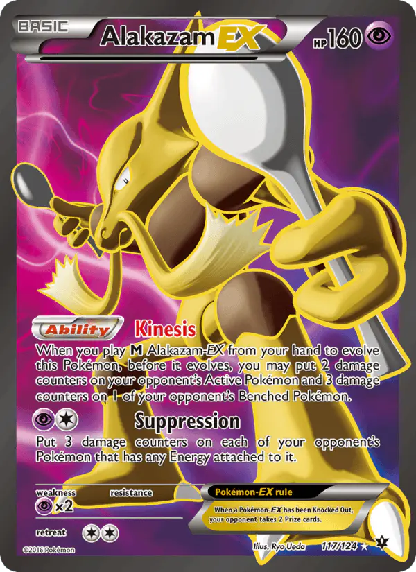 Carta Alakazam EX 117/124 de Fates Collide