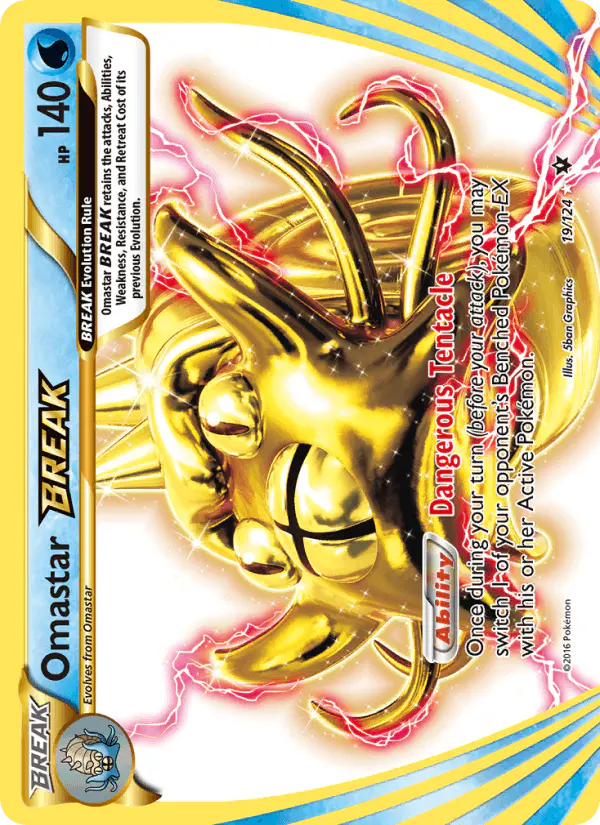 Carta Omastar BREAK 19/124 de Fates Collide
