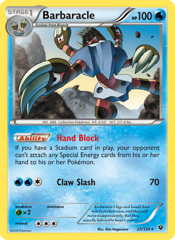 Carta Barbaracle 23/124 de Fates Collide