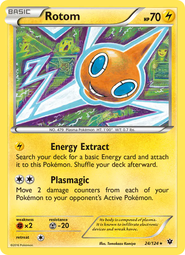 Carta Rotom 24/124 de Fates Collide