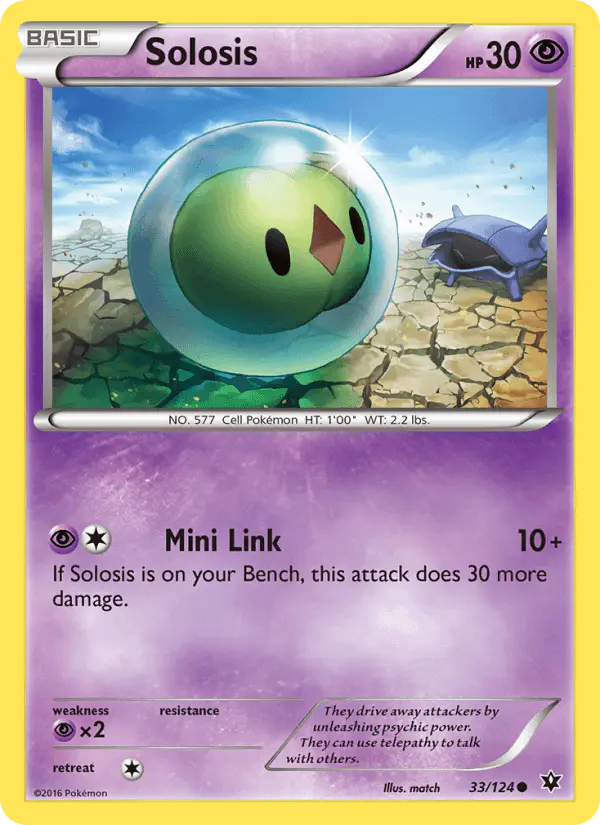 Carta Solosis 33/124 de Fates Collide