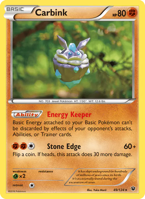 Carta Carbink 49/124 de Fates Collide