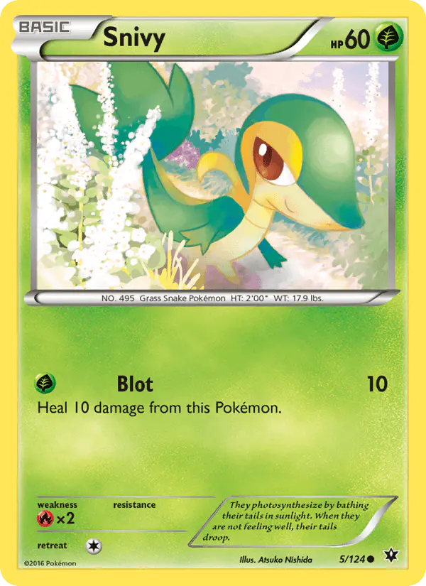 Carta Snivy 5/124 de Fates Collide