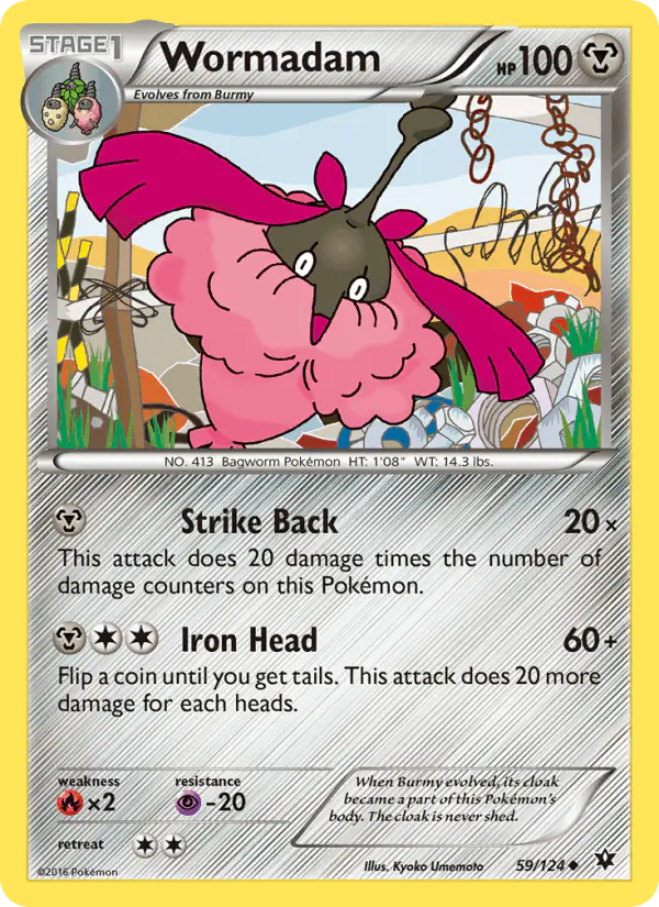 Carta Wormadam 59/124 de Fates Collide