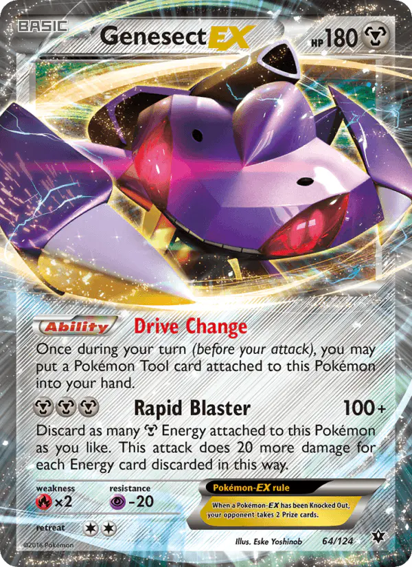 Carta Genesect EX 64/124 de Fates Collide