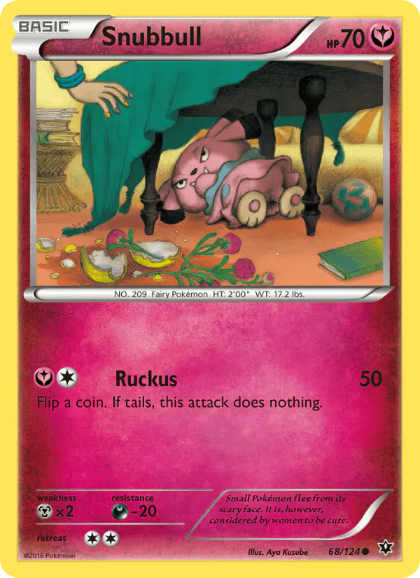 Carta Snubbull 68/124 de Fates Collide