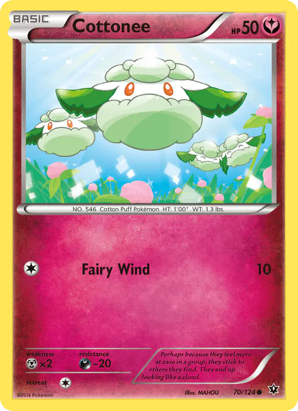 Carta Cottonee 70/124 de Fates Collide