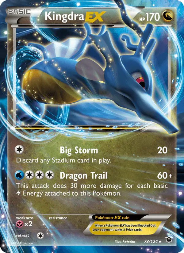 Carta Kingdra EX 73/124 de Fates Collide
