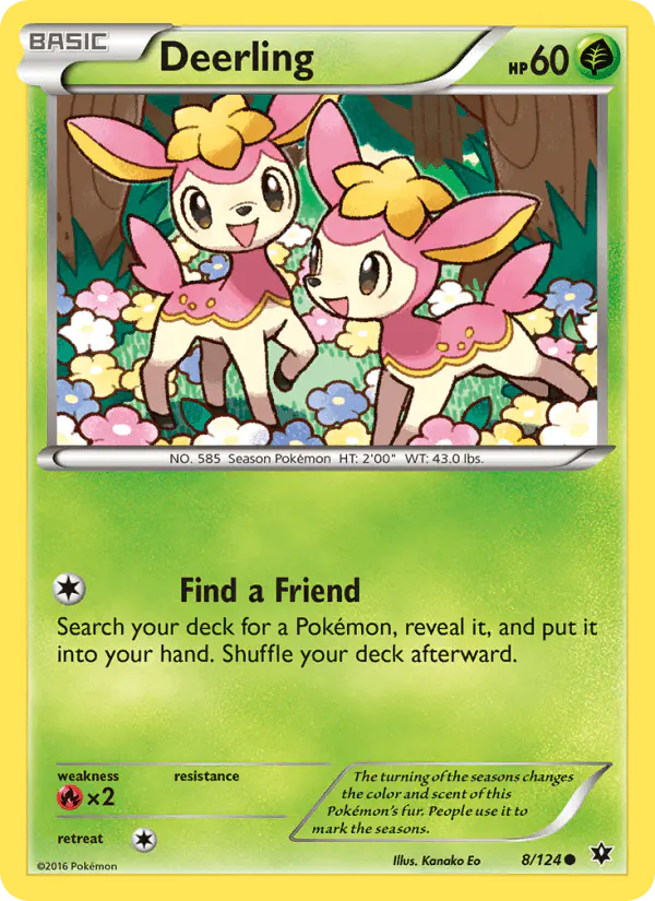 Carta Deerling 8/124 de Fates Collide