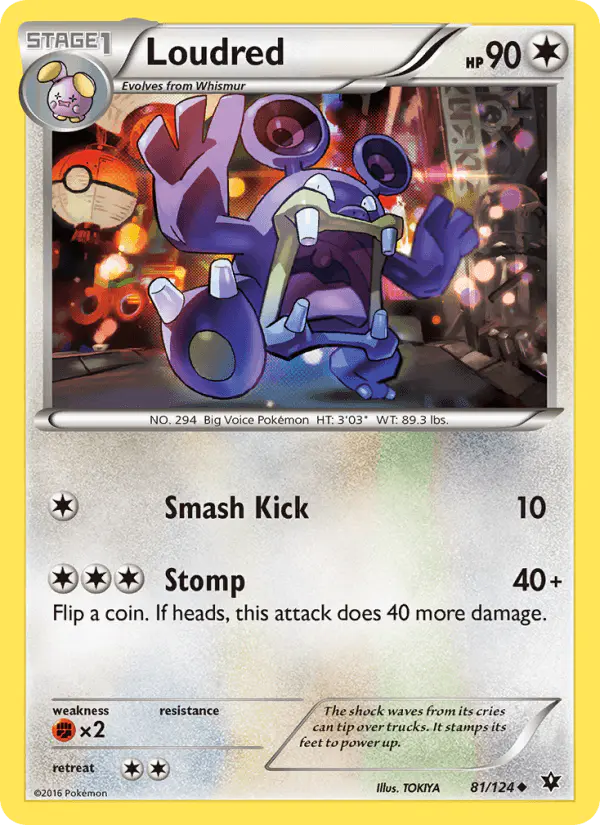 Carta Loudred 81/124 de Fates Collide