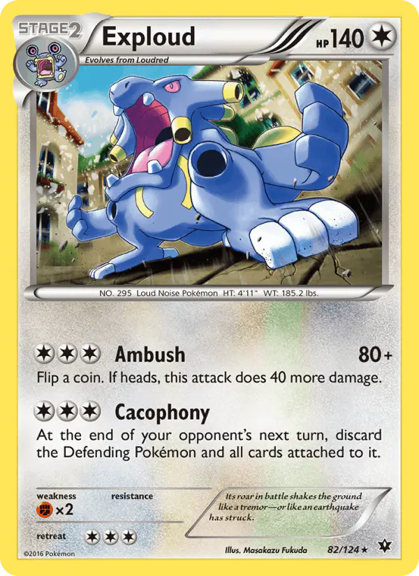 Carta Exploud 82/124 de Fates Collide