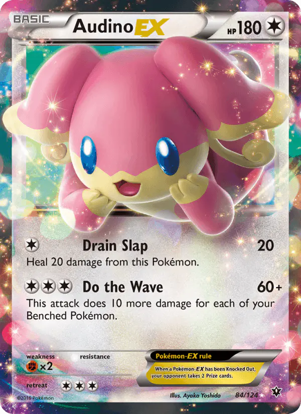 Carta Audino EX 84/124 de Fates Collide