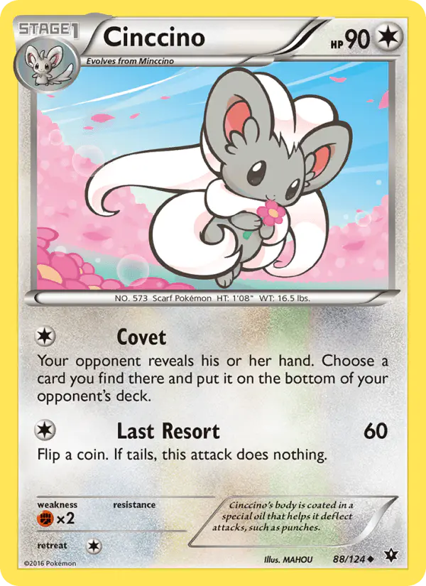 Carta Cinccino 88/124 de Fates Collide