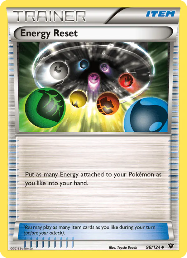 Carta Energy Reset 98/124 de Fates Collide