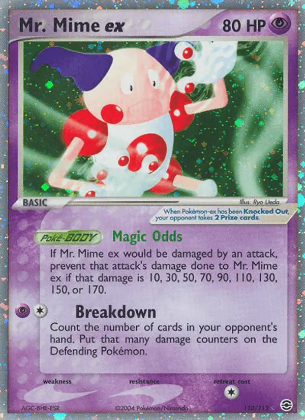 Carta Mr. Mime ex 110/112 de FireRed & LeafGreen