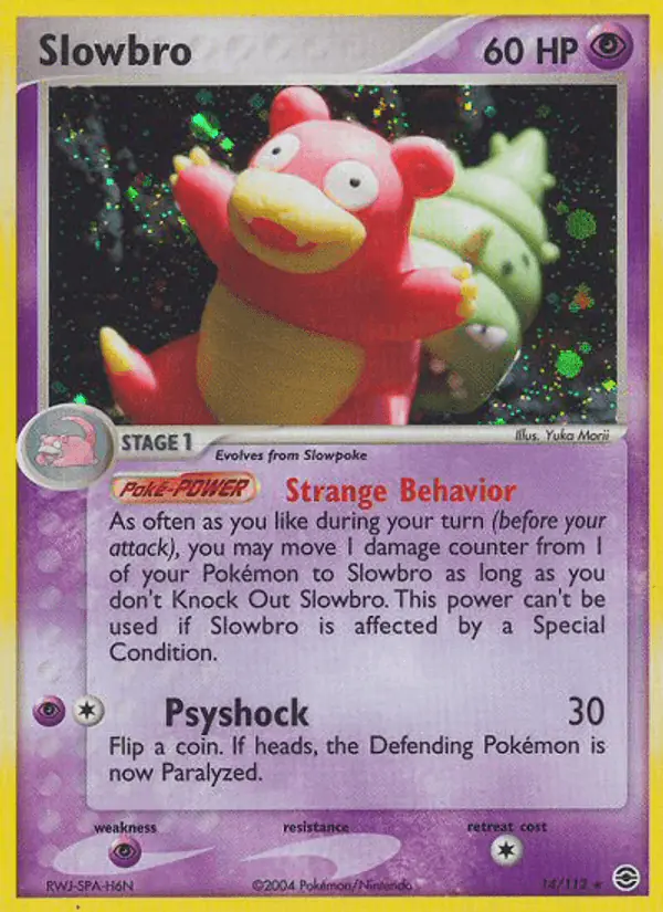 Carta Slowbro 14/112 de FireRed & LeafGreen