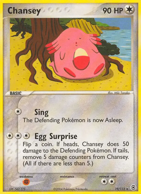 Carta Chansey 19/112 de FireRed & LeafGreen